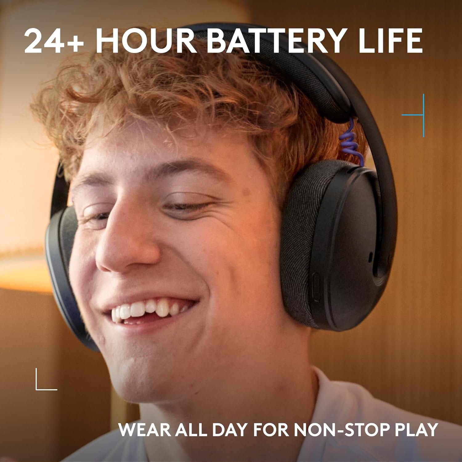 Logitech G325 Lightspeed Wireless Bluetooth Gaming Headset, All-Day Comfort, Built-in Mic with Noise Reduction, 24-Bit Audio, 24+ Hr Battery Life, for PC, PlayStation, Switch, Mobile – Black - Image 7