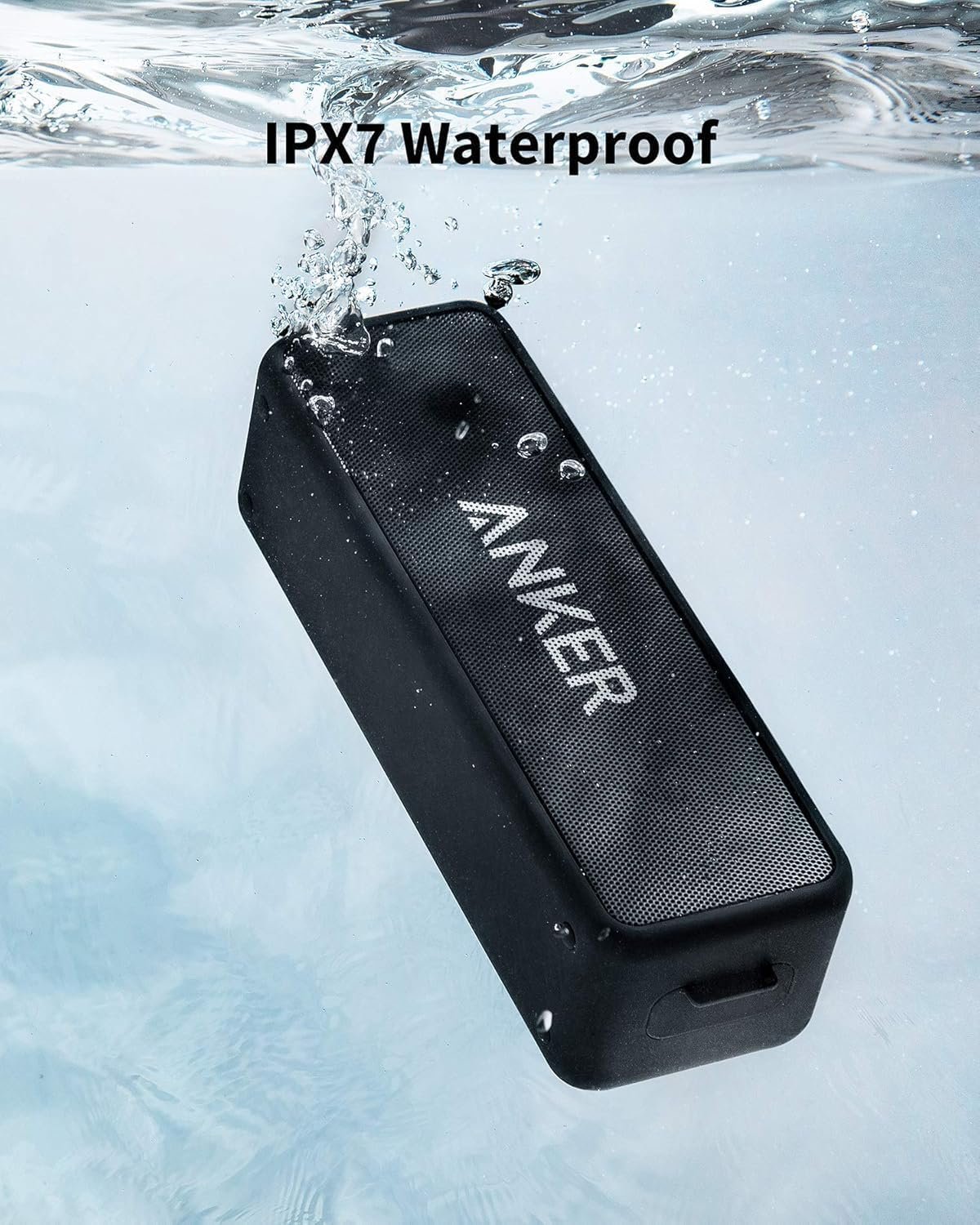 Anker Soundcore 2 Portable Bluetooth Speaker with Stereo Sound, Bluetooth 5, Bassup, IPX7 Waterproof, 24-Hour Playtime, Wireless, Speaker for Home, Outdoors, Travel - Image 2