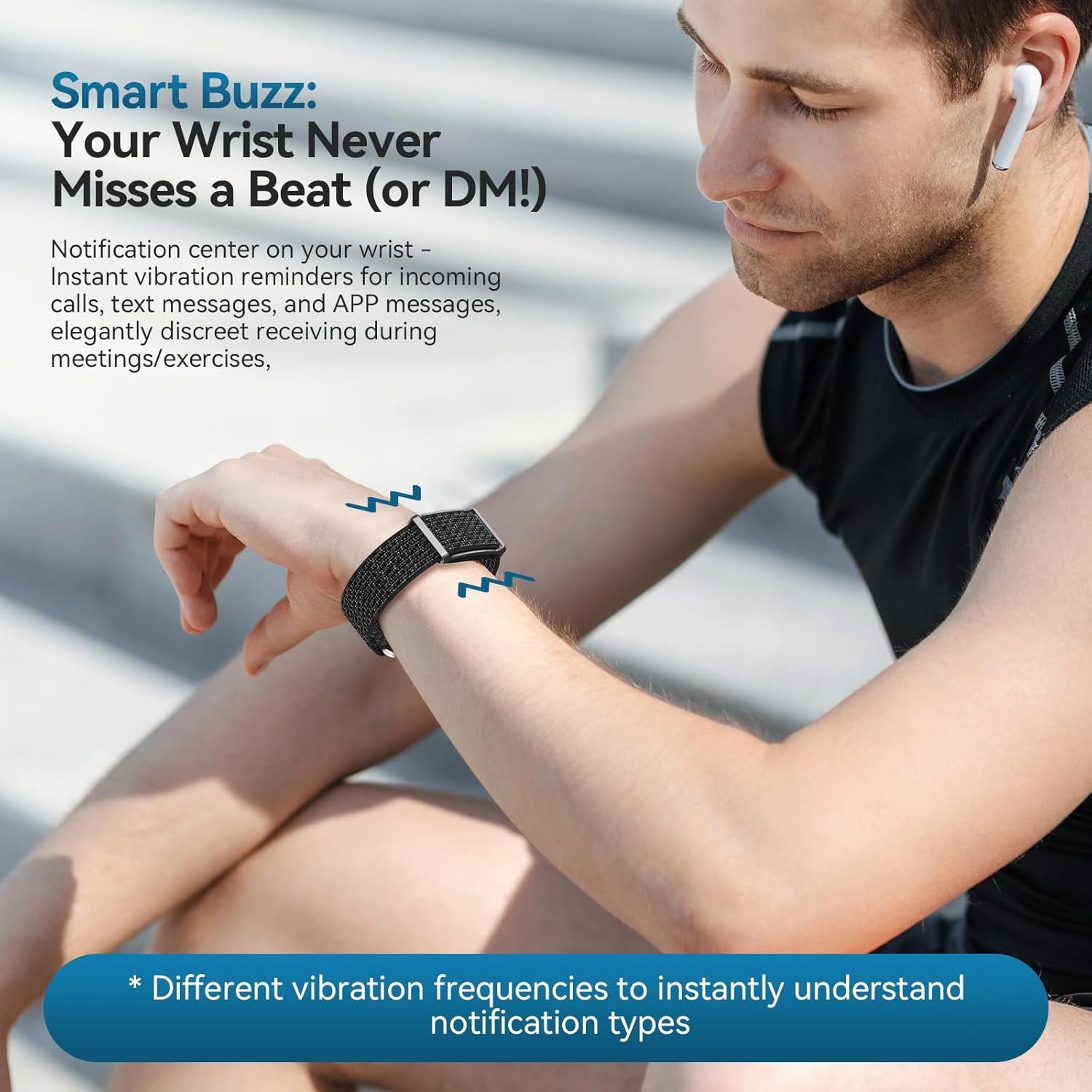 EnergyPort Fitness Tracker,Wearable Health Smart Bracelet Band with Blood Oxygen 170+ Sport Mode 60-Day Battery,Lifetime Membership,Activity Tracking Heart Rate Sleep Monitor for Android iOS,2 Bands - Image 7