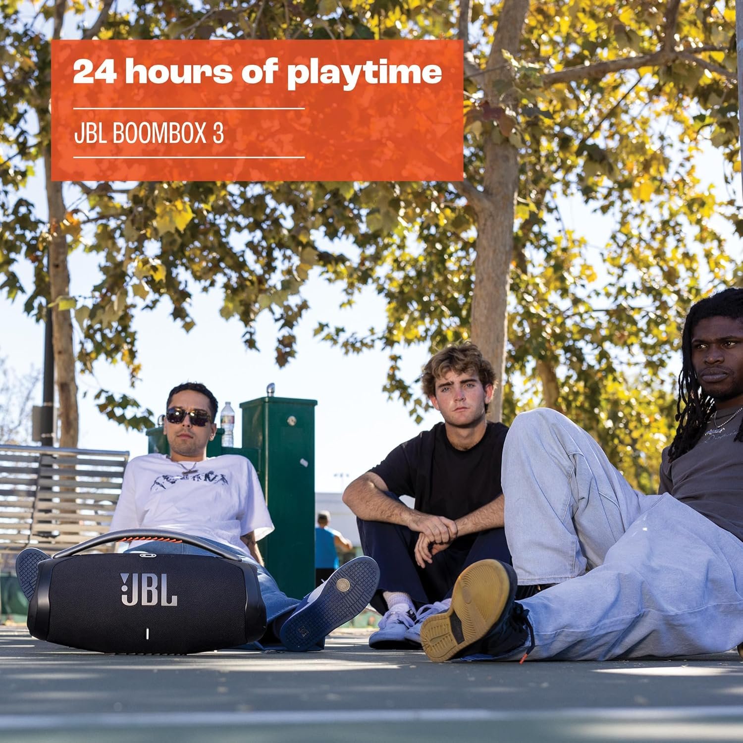 JBL Boombox 3 Black Portable Bluetooth Speaker with Massive Sound, Deepest Bass, IPX7 Waterproof, 24H Playtime, PartyBoost - Image 3