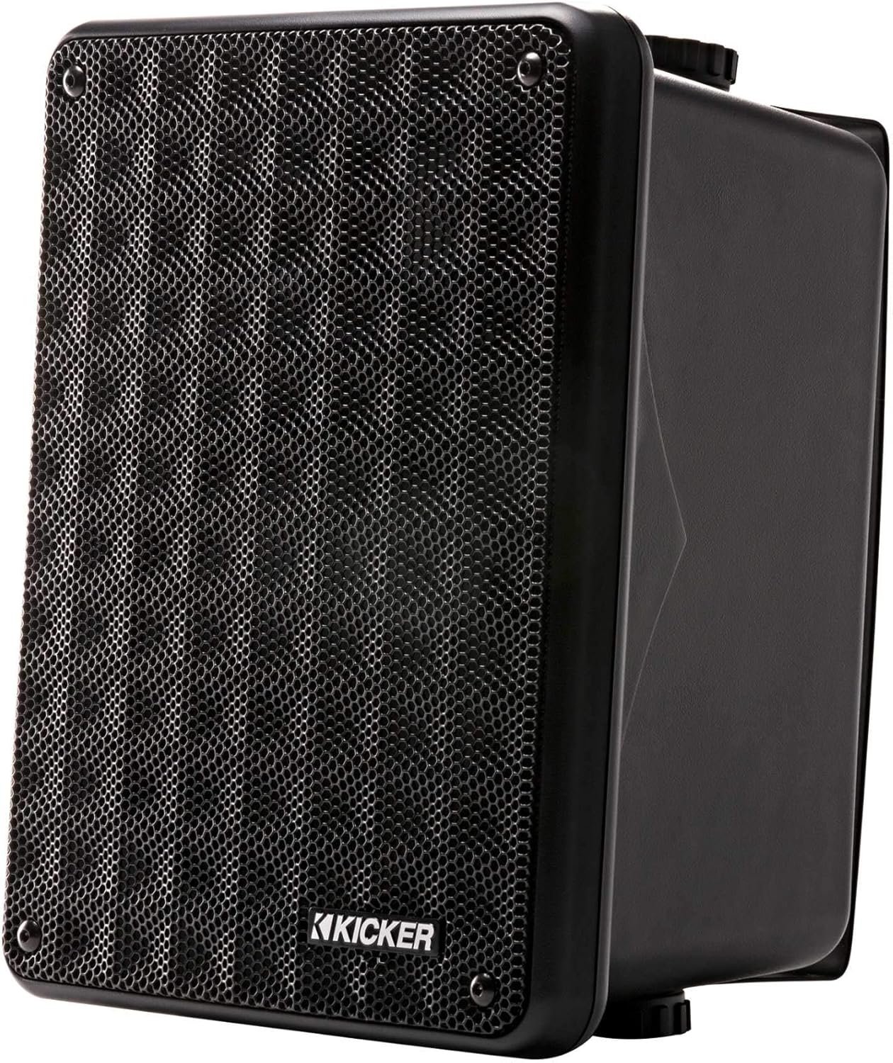 KICKER KB6B 2-Way Full Range Indoor Outdoor Speakers (Pair) Weatherproof Speakers for Patio Garage Poolside in-Home, 6.5 inch woofer, 2x5 inch Horn Tweeter Black - Image 4