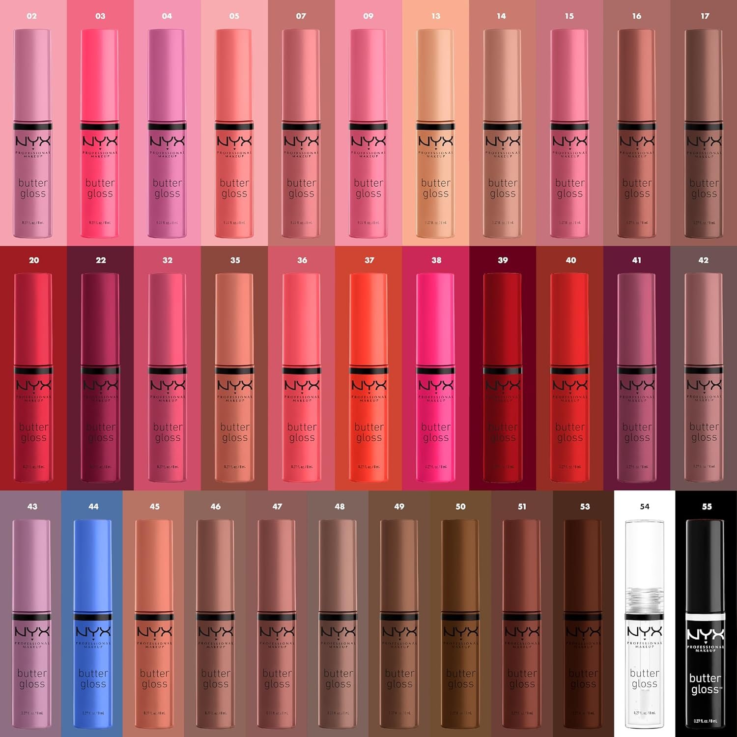 NYX PROFESSIONAL MAKEUP Butter Gloss, Non-Sticky Lip Gloss - Praline (Deep Nude) - Image 5