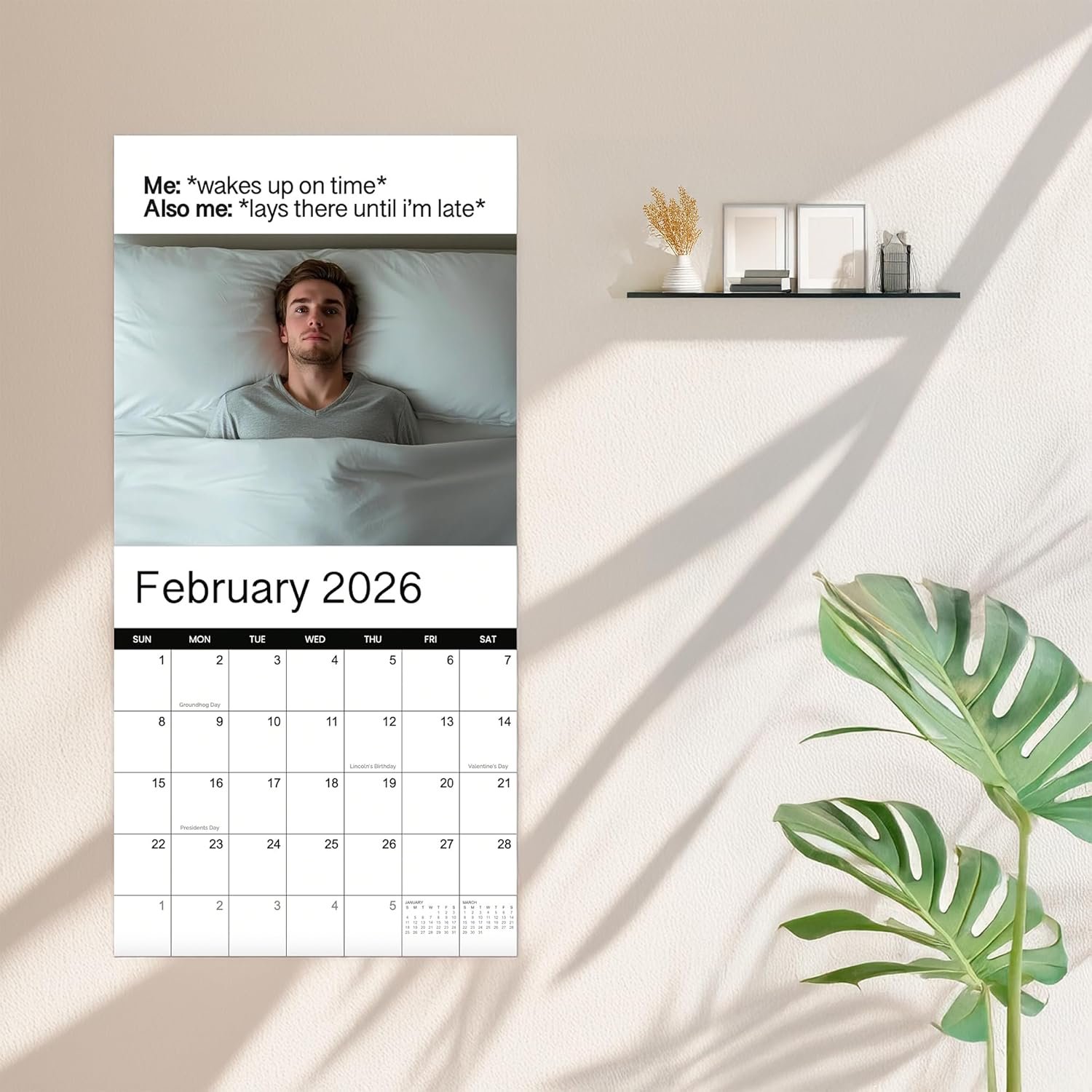 2026 Memes Wall Calendar | 12 Months of Hillarious Memes/Jokes to Keep You Laughing All Year, Funny White Elephant Gift For Him or Her, Give Them Something That Will Make Them Smile - Image 8