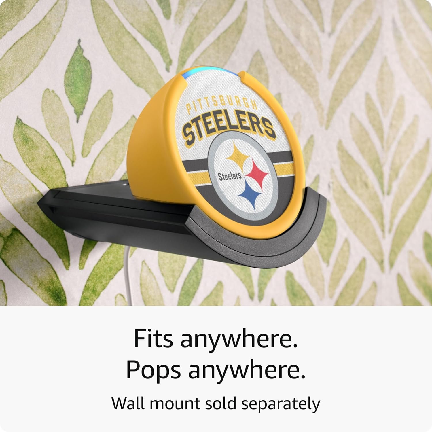 Amazon Echo Pop (newest model) | Officially Licensed NFL Limited-Edition | Pittsburgh Steelers ('25-26 Season Design) - Image 7