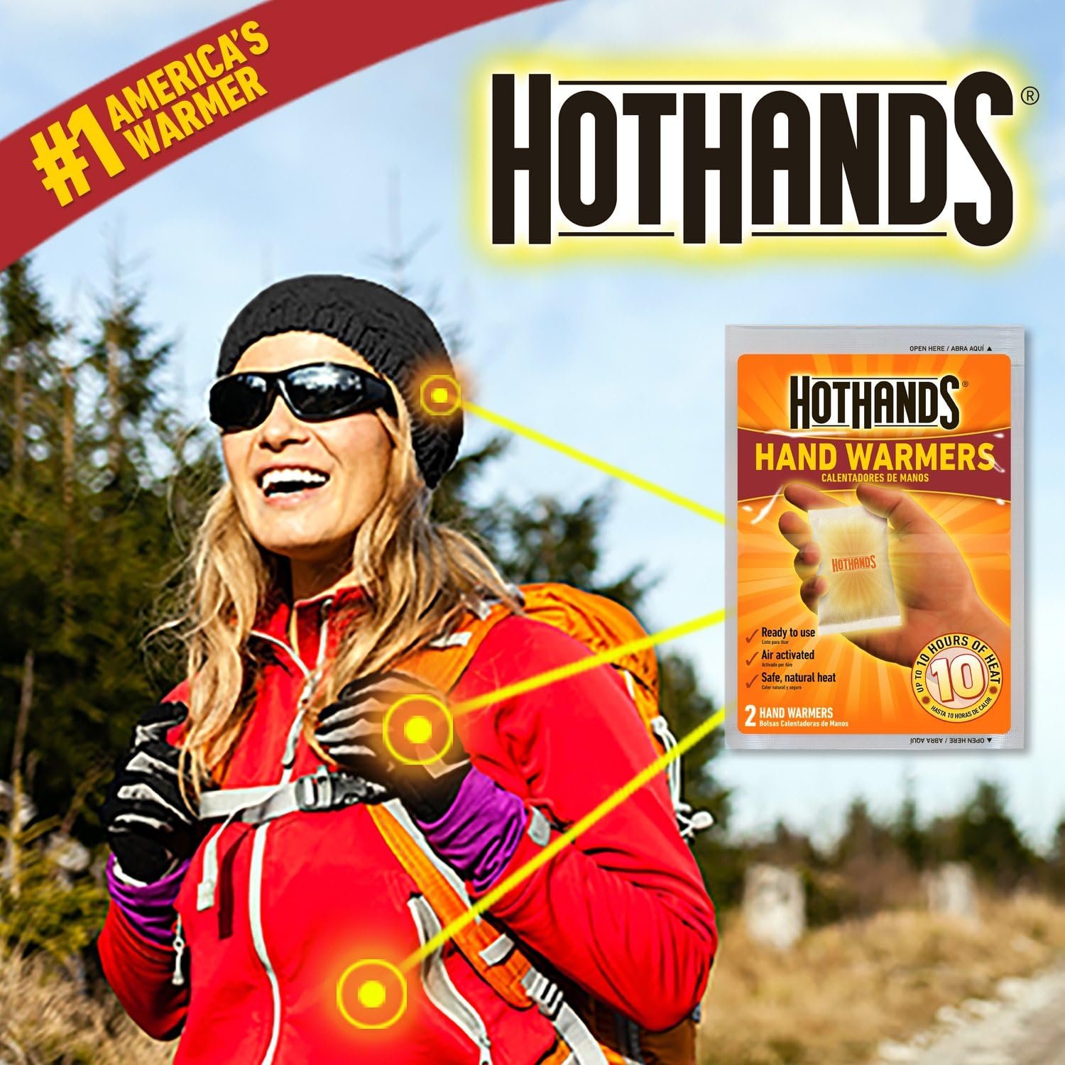 HotHands Hand Warmers - Long Lasting Safe Natural Odorless Air Activated Warmers - Up to 10 Hours of Heat - Image 6