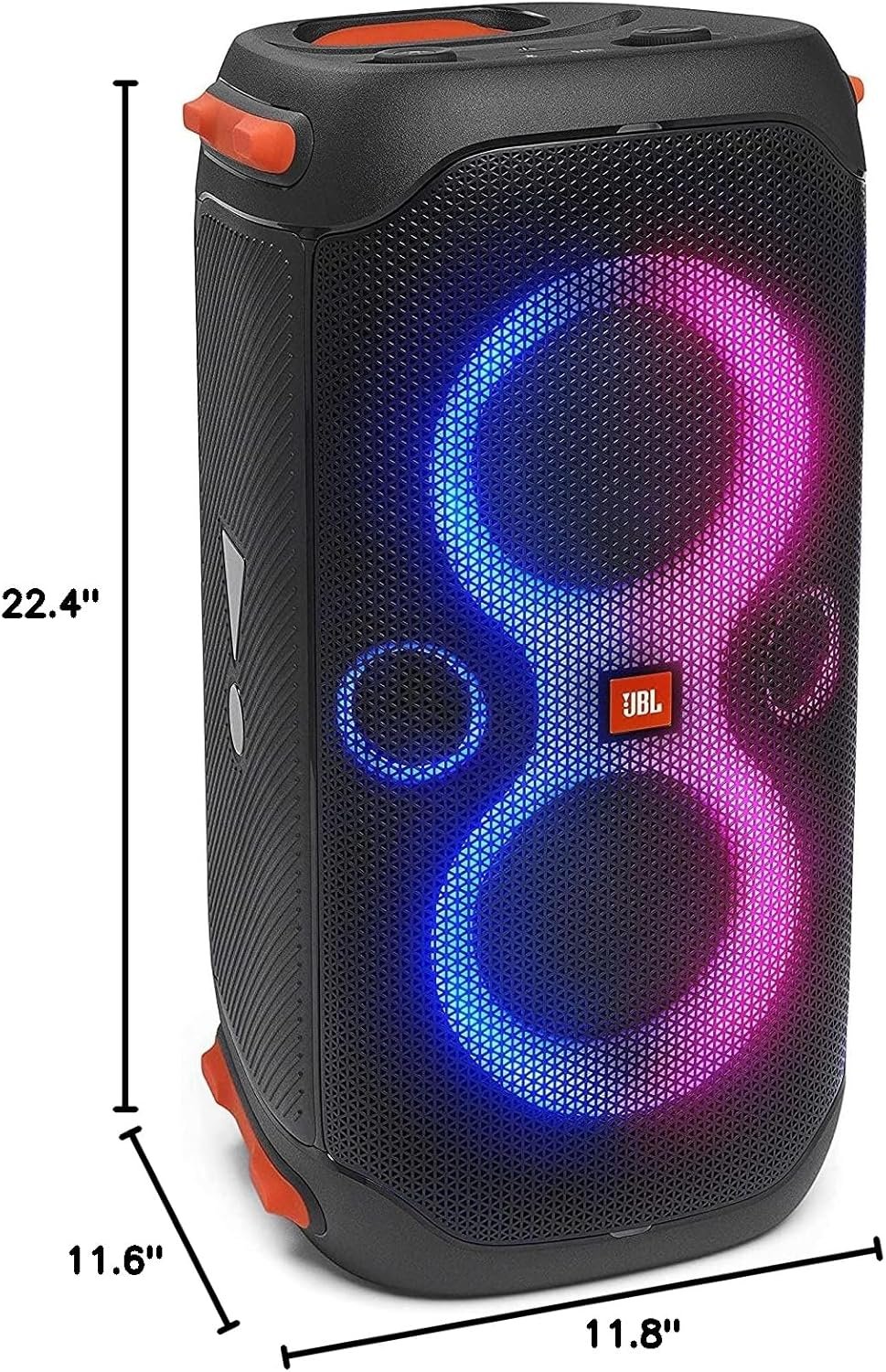 JBL PartyBox 110 - Portable Party Speaker with Built-in Lights, Powerful Sound and deep bass, Black - Image 8