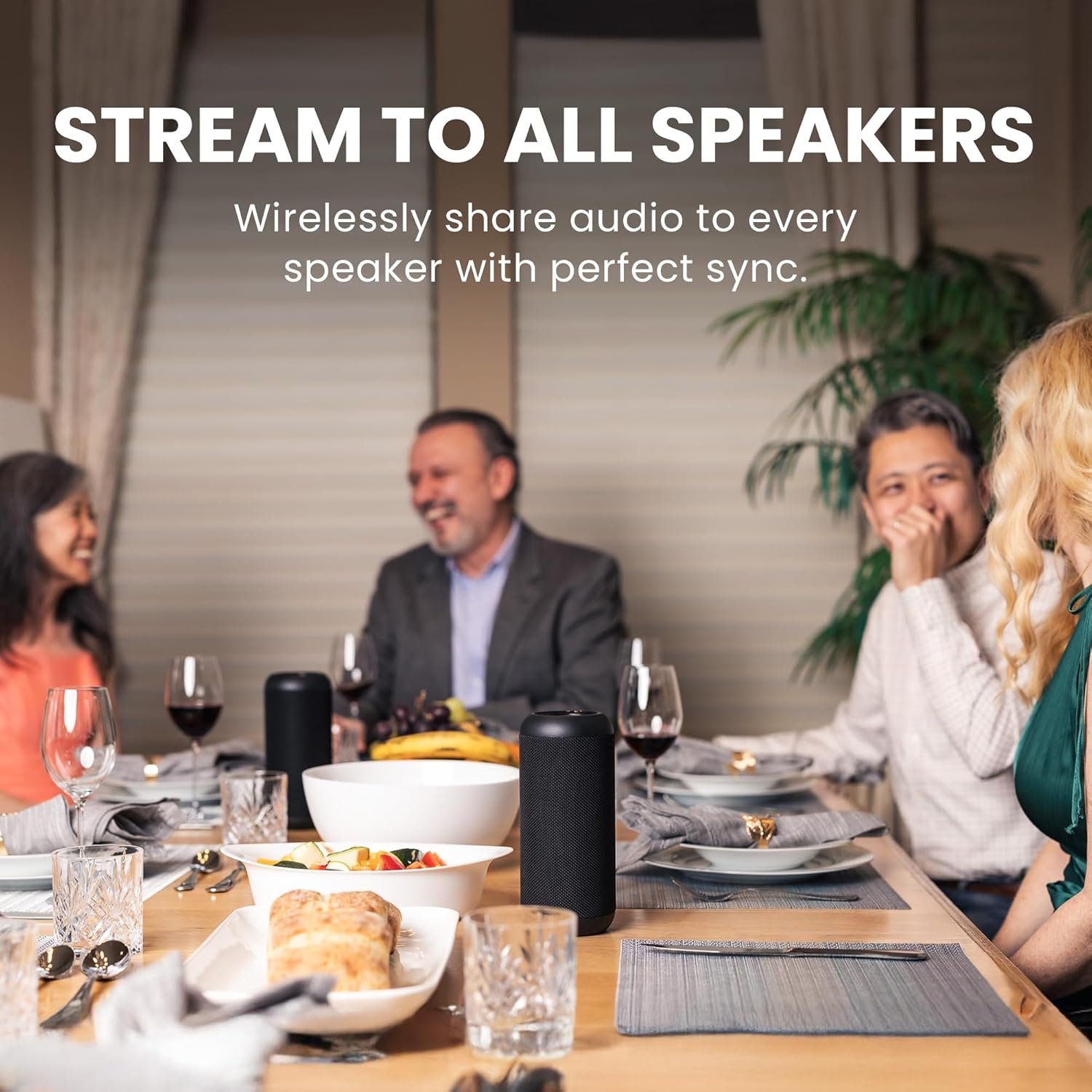 Avantree Harmony 2 – Multi-Room Wireless Speaker System with Bluetooth & Wired Inputs, Easy Setup, Expandable, 30ms Low-Latency Sync for Whole-Home, Meeting Rooms & Small Indoor Events - Image 2