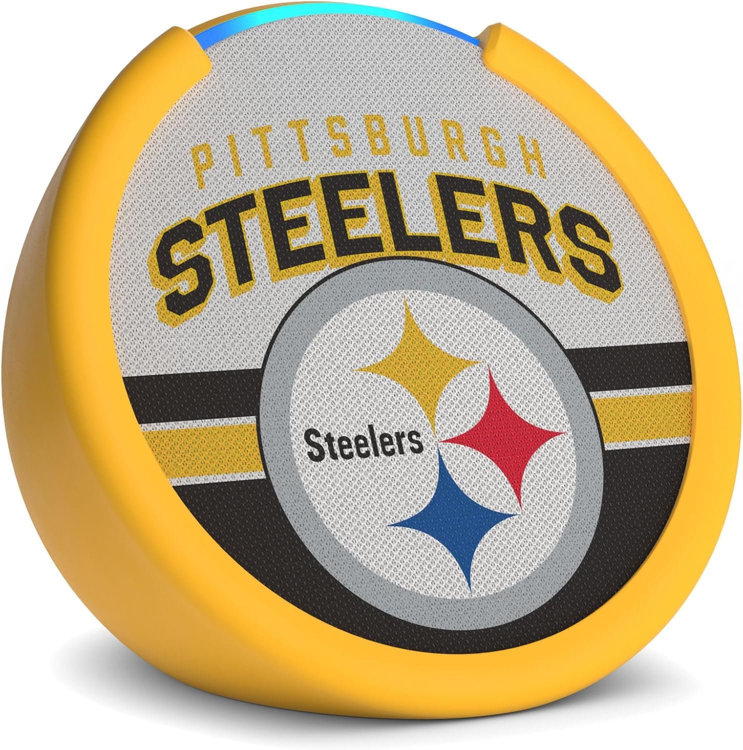 Amazon Echo Pop (newest model) | Officially Licensed NFL Limited-Edition | Pittsburgh Steelers ('25-26 Season Design) - Image 2