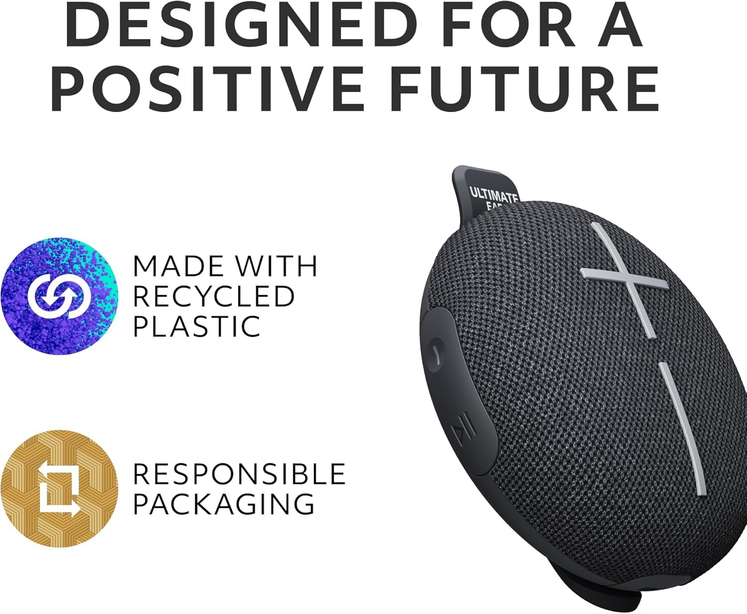 Ultimate Ears MINIROLL Ultra-Portable Waterproof Bluetooth Speaker, Big Bass, IP67 Dustproof, 131 ft (40 m) Range - Gentle Black - Image 9