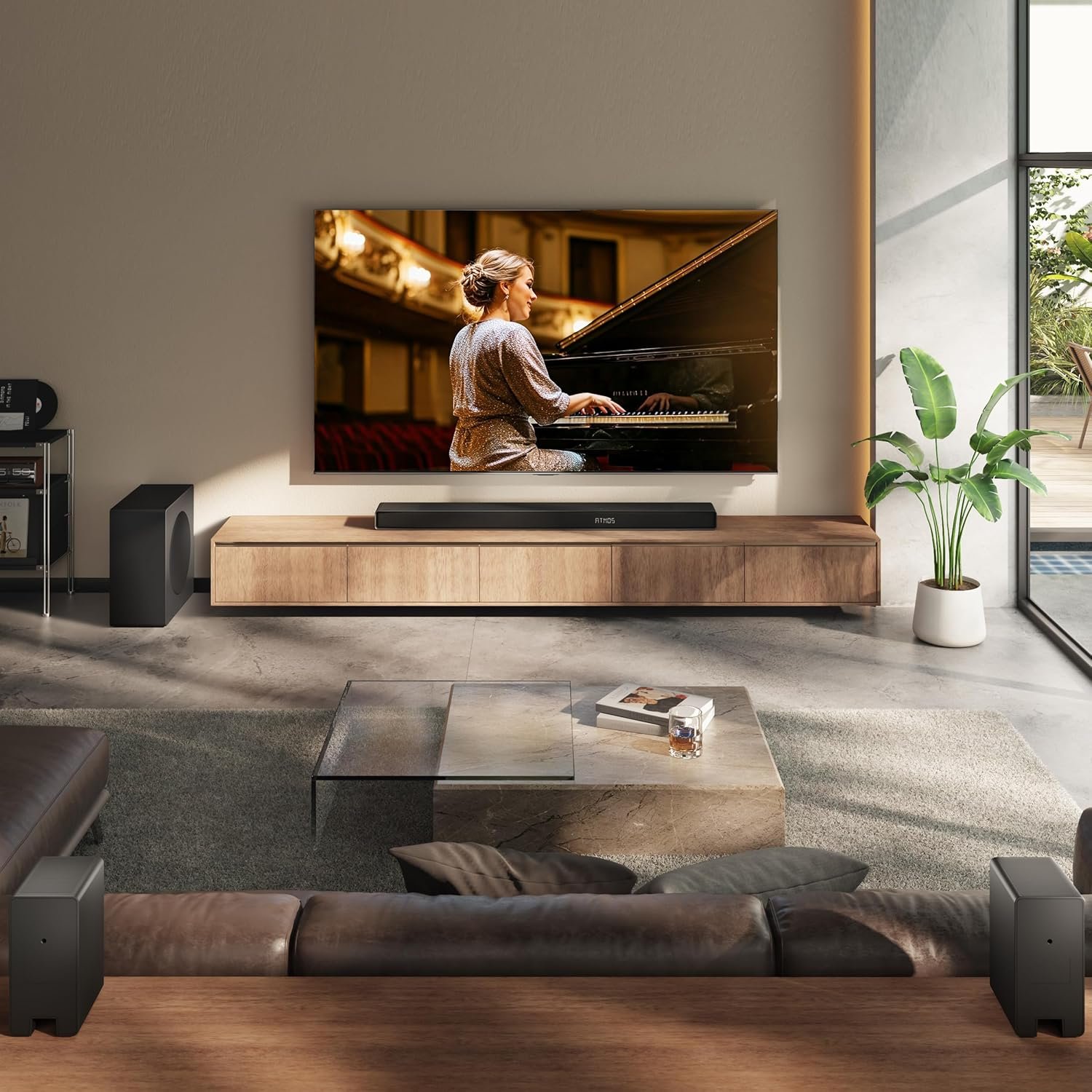 Hisense AX5140Q 5.1.4Ch Sound Bar with Wireless Subwoofer, Dolby Atmos, DTS:X, Bluetooth 5.3, Roku TV Ready, HDMI/AUX/ARC/Optical/USB, EzPlay, 7 EQ Modes, Hi Concerto, Room Calibration - Image 11
