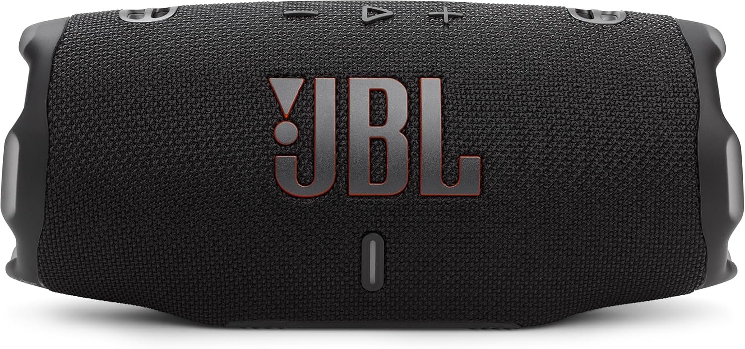 JBL Charge 6 - Portable Waterproof & Drop-Proof Bluetooth Speaker, Bold JBL Pro Sound with AI Sound Boost, 28Hrs of Playtime, Built-in powerbank & Comes with a Sturdy/Removable Carrying Strap (Black) - Image 3