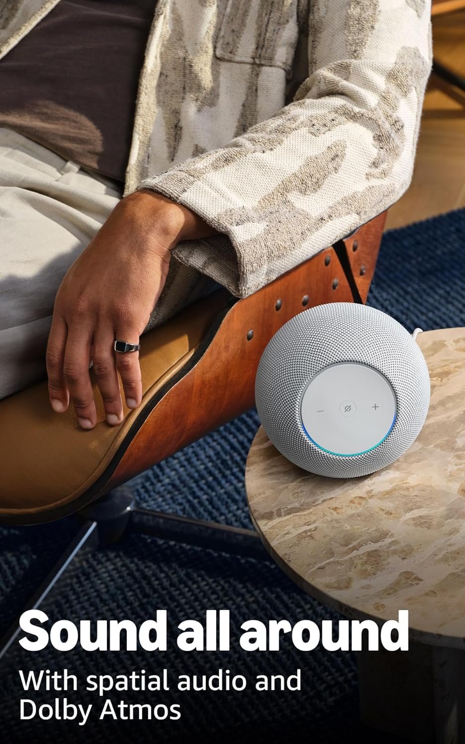 Amazon Echo Studio (newest model), Immersive spatial audio and Dolby Atmos, Designed for Alexa+, Graphite - Image 4