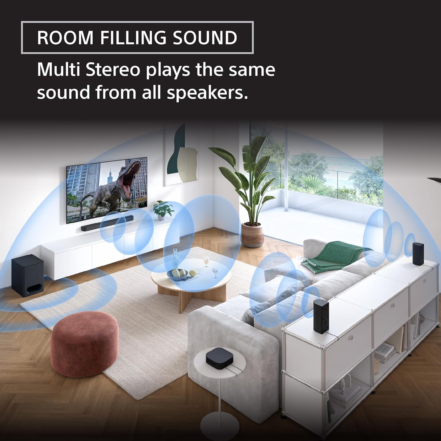 Sony BRAVIA Theater System 6, 5.1ch Home Theater System soundbar with subwoofer and Rear Speakers, Surround Sound by Dolby Atmos/DTS:X Compatible HT-S60 - Image 7