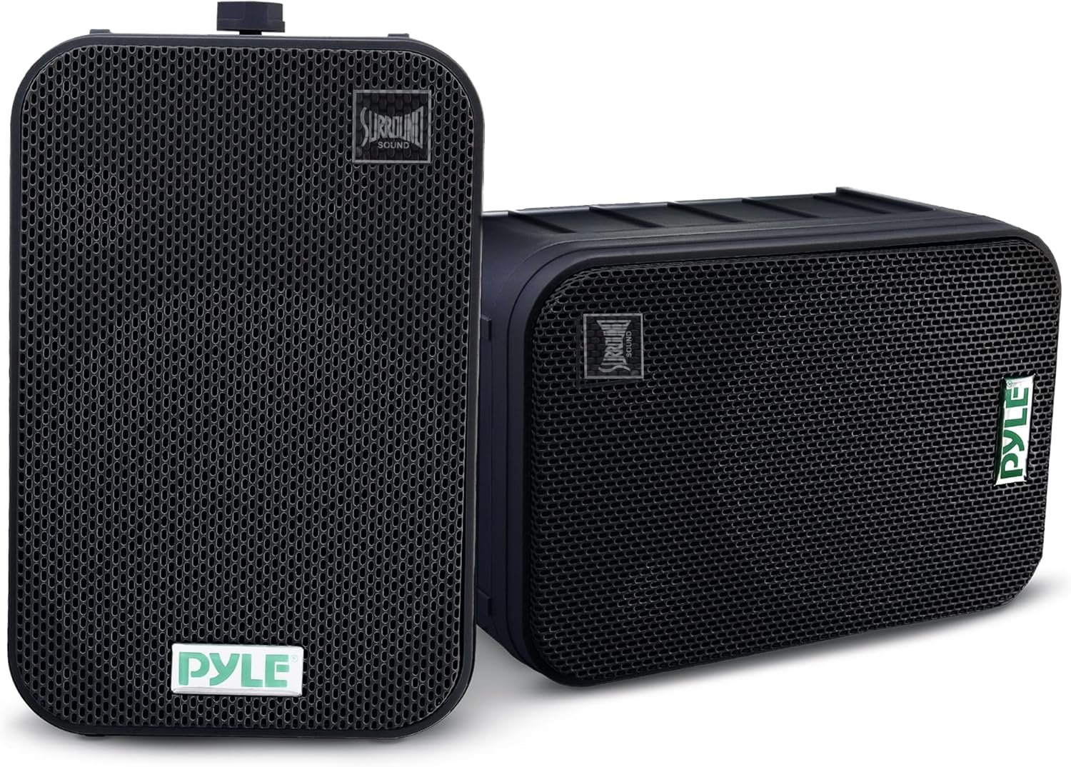 Dual Waterproof Outdoor -Speaker System - 6.5 Inch Pair of Weatherproof Wall / Ceiling Mounted -Speakers Heavy Duty Universal Mount - Use in the Pool, Patio, Indoor - Pyle PDWR50B (Black)