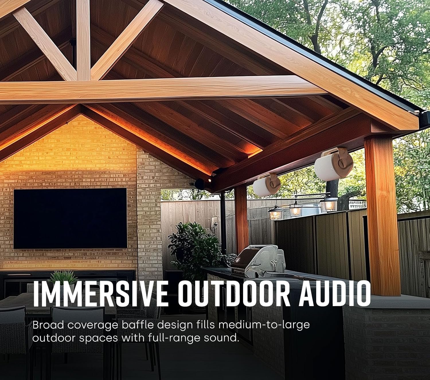 Polk Audio Atrium 6 Outdoor Speakers with Powerful Bass (Pair, White), All-Weather Durability, Broad Sound Coverage, Speed-Lock Mounting System - Image 8