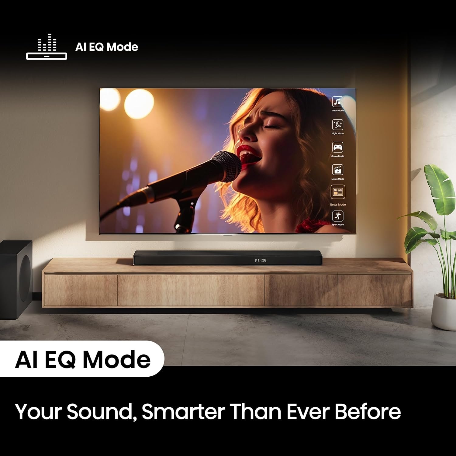 Hisense AX5140Q 5.1.4Ch Sound Bar with Wireless Subwoofer, Dolby Atmos, DTS:X, Bluetooth 5.3, Roku TV Ready, HDMI/AUX/ARC/Optical/USB, EzPlay, 7 EQ Modes, Hi Concerto, Room Calibration - Image 10