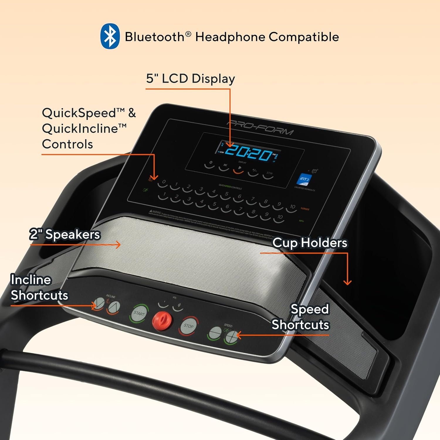 Proform Carbon Treadmills: Treadmills for Walking and Running with Built-in Fan and SpaceSaver Design - Image 2