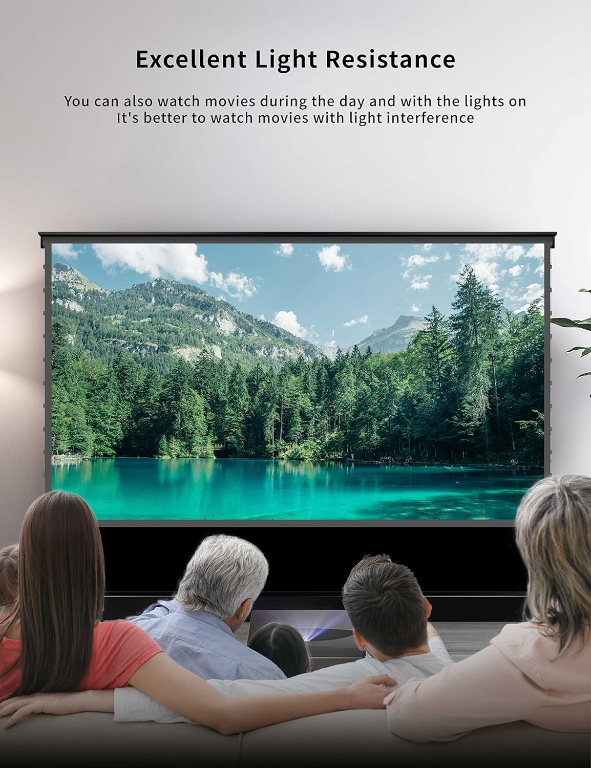 VIVIDSTORM S PRO Motorized Tension Floor Rising Projector Screen 100-inch | Home Cinema Setup |Black housing,VSDSTUST100H - Image 5