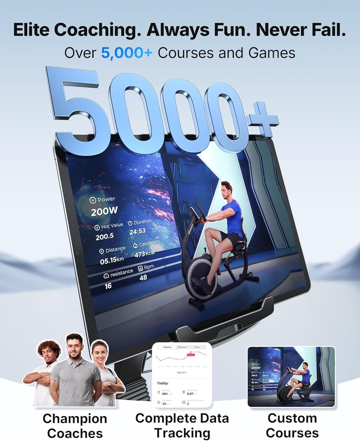 MERACH Recumbent Exercise Bikes for home, Light Commercial High-end Recumbent Bike for Seniors Adults, Magnetic Recumbent Exercise Bike with Smart Bluetooth and Exclusive App, LCD, Heart Rate Handle - Image 6