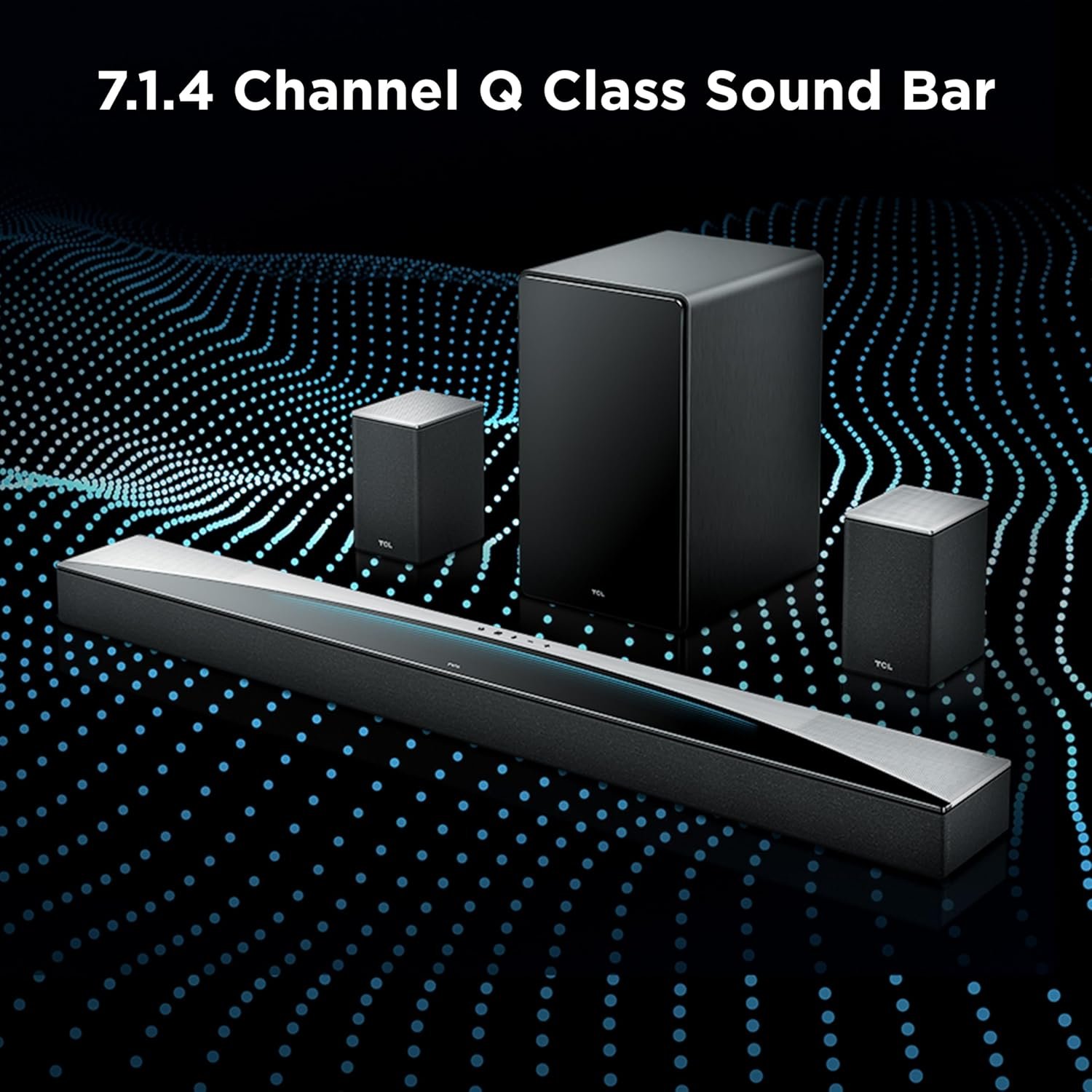 TCL Q85H 7.1.4 Surround Sound Bar with Wireless Subwoofer for Smart TV | Dolby Atmos DTS:X Sound System | 860W Power Bluetooth Home Theater Speaker | App Control & Remote Control | Latest Model - Image 2