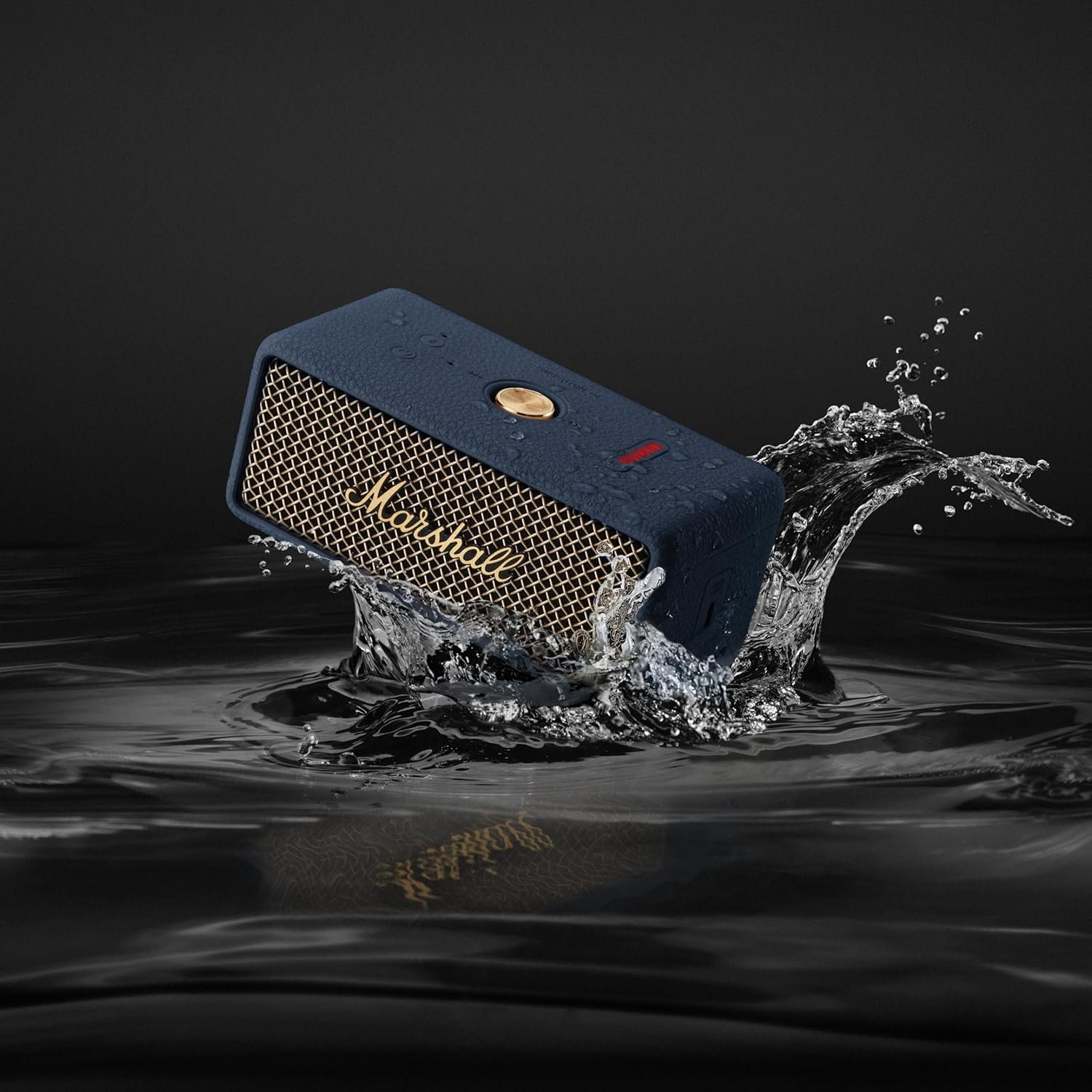 Marshall Emberton III Portable Bluetooth Speaker - Rugged Waterproof IP67 Design | Loud Stereo Sound, Deep Bass with 32+ Hr Playtime | Compact and Wireless for Travel and Outdoors - Midnight Blue - Image 10