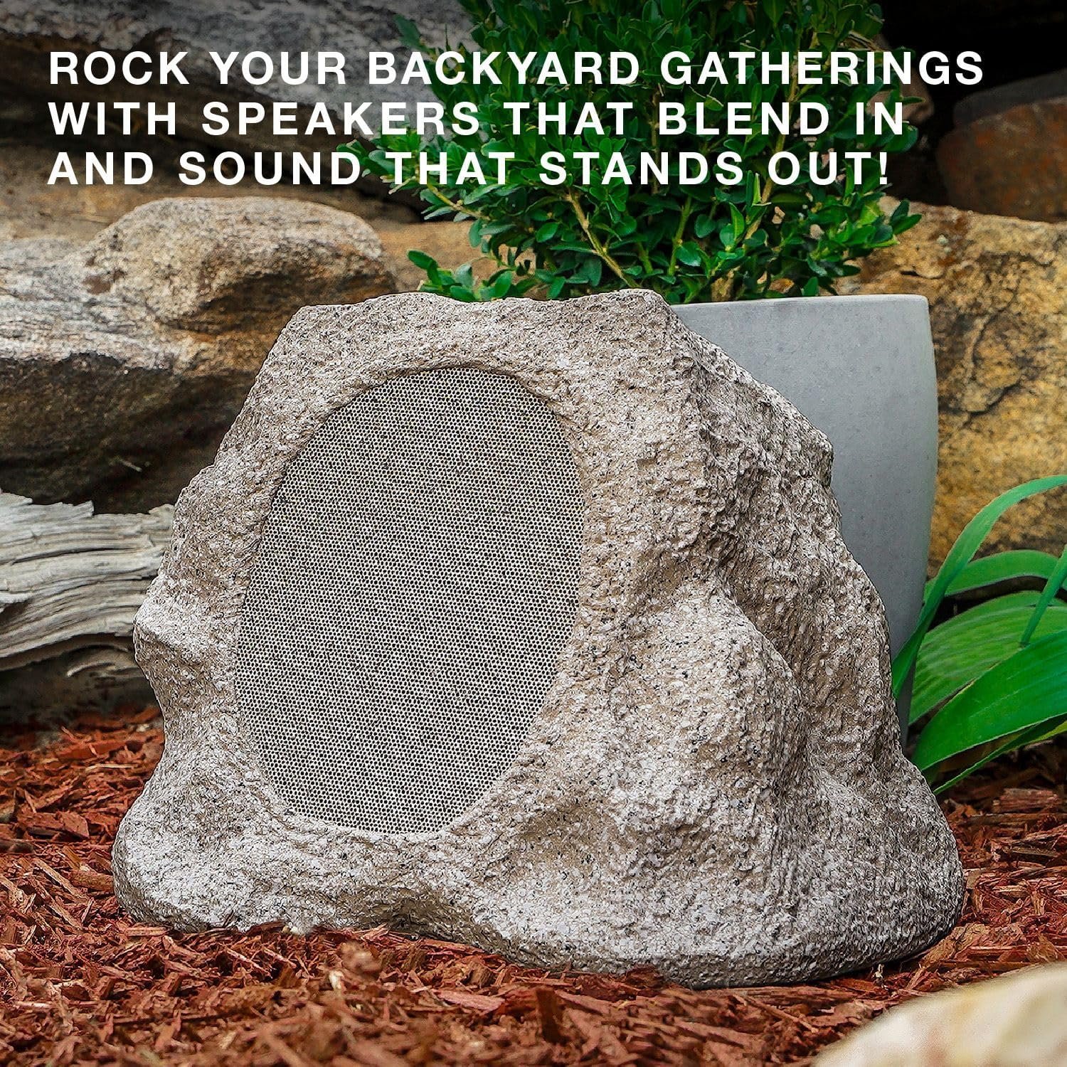 Victrola Rock Speaker Connect, Stone, Wireless Outdoor with Bluetooth 5.3, 22-Hour Battery Life, with Solar Charging, Link Up to 20 Rock Speakers, IP65 Water & Dust Resistant - Image 8