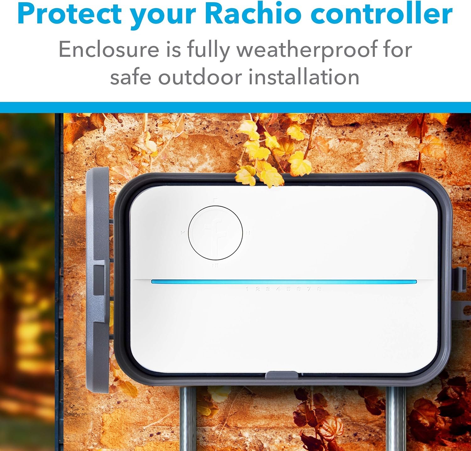 Rachio Smart Sprinkler Controller Weatherproof Outdoor Enclosure, Compatible with Rachio 3 Smart Controllers, also 2nd and 3rd Generation Compatible - Image 2