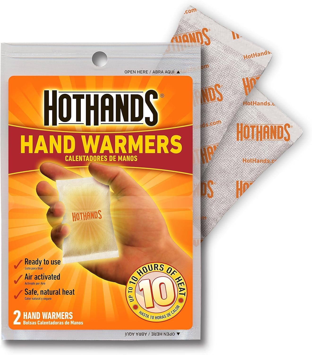 HotHands Hand Warmers - Long Lasting Safe Natural Odorless Air Activated Warmers - Up to 10 Hours of Heat - Image 3