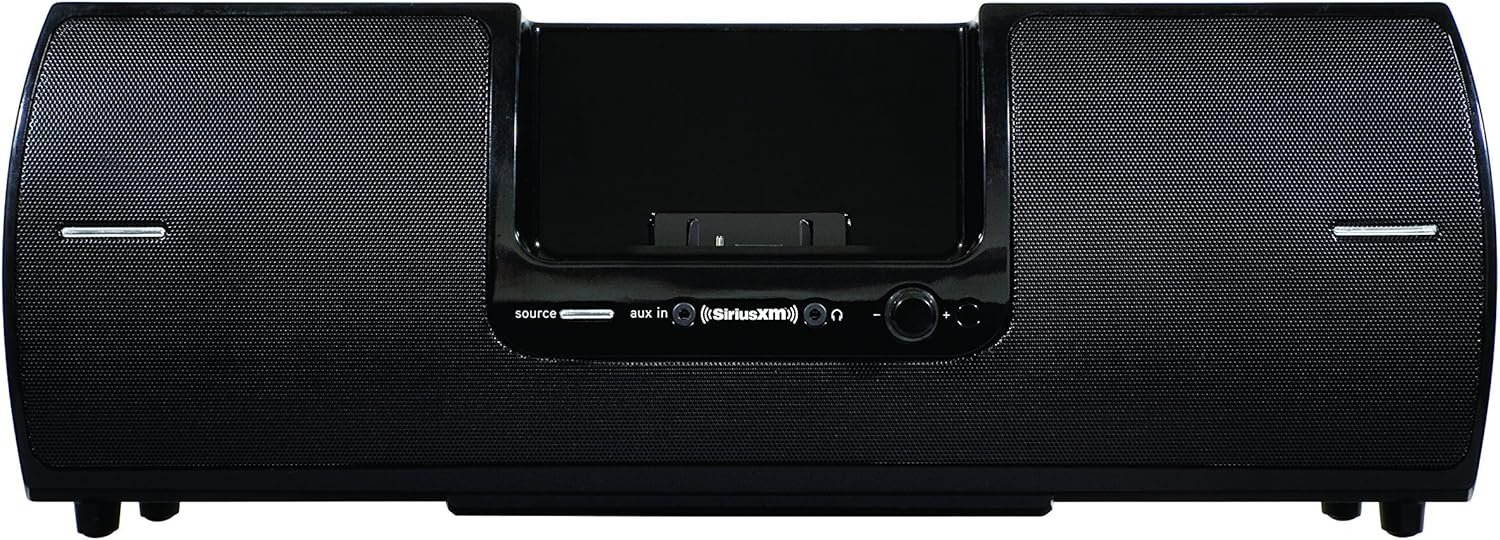 SiriusXM SXSD2 Portable Speaker Dock Audio System for Dock and Play Radios (Black) (Renewed)