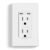 ELEGRP 45W Ultra-Speed USB C Outlet, 15 Amp Dual Type-C TR Wall Outlet Receptacle, Charging Power Outlet for iPhone 17 Series & More, UL Listed, 1 Pack, Matte White