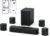 ULTIMEA 7.1ch Virtual Surround Sound Bar, Sound Bar for Smart TV with 4 Surround Speakers, Peak Power 330W, Surround Sound System for TV, App Control, TV Soundbar with Subwoofer, Opt/AUX/BT, Aura A40