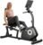 CURSOR FITNESS Recumbent Exercise Bike, 16-Level Magnetic Resistance Stationary Bike for Home workout with Pulse Sensors, Adjustable Seat & Back