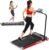 Walking Pad, Treadmill with Incline, Brushless 2 in 1 Foldable Under Desk Portable Treadmills for Home/Office with App, Bluetooth Music, Remote Control & LED Display (300lbs Capacity)
