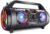 Portable Bluetooth Speaker with Subwoofer, Wireless Speakers with Booming Bass, FM Radio, RGB Lights, EQ, Stereo Sound, 10H Playtime, 30W Loud Speaker for Home, Outdoor, Party, Travel, Camping, Gifts