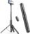 Sensyne 60″ Phone Tripod – Selfie Stick, Lightweight All in One Phone Tripod Integrated with Wireless Remote Compatible with All Cell Phones for Selfie/Video Recording/Photo/Live Stream/Vlog（Black）