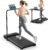 Walking Pad Treadmill for Home – Folding Treadmills with Handle Bar Portable Compact Fold up Indoor Foldable Handles Electric Walk Pads Small Spaces Mini Running Quiet Under Bed Office