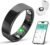 BIEMHA IP68 Waterproof Smart Ring – Fitness & Health Tracker with Sleep/Exercise Monitoring, Unisex for Women Men, iOS & Android Compatible, Long Lasting Battery Life, No Subscription (Black, 10)