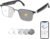 AI Translator Smart Glasses for Men Women, Bluetooth Audio Sunglasses with Photochromic Lenses, Photo Translation, No Subscription, Real-Time Translation(160+Languages) for Travel Business (Gold)