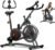 HOELLL Exercise Bike with Exclusive Heart Rate Sensor and APP Sync, Stationary Bikes for Home with Continuously Variable Resistance, Compact Indoor Cycling Bike with Tablet Mount