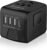 SAUNORCH Universal International Travel Power Adapter W/High Speed 2.4A USB, 3.0A Type-C Wall Charger, European Adapter, Worldwide AC Outlet Plugs Adapters for Europe, UK, US, AU, Asia-Black