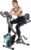 USLIM Foldable Exercise Bike Stationary Bikes for Home, 5 IN 1 Indoor Workout Bike, Cycling Bike with 16-Level Quiet Magnetic Resistance, 6.6 LBS Flywheel and 300LBS Capacity for Senior and Home Workout