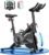 Superun Exercise Bike, Stationary Bikes for Home with Brake Pad, Low Noise Indoor Cycling Bike with 300LBS Weight Capacity, Workout Bike for Home Gym with Pad Mount LCD Monitor and Cup Holder