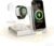 BLKE 3 in 1 Wireless Charging Station with Bluetooth Speaker & Night Light, 33W Foldable Fast Charger Stand for Samsung, iPhone 17/16/15/14/13/12, Apple Watch, AirPods Pro