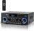 Joengoep AK50 Home Audio Amplifier, 400W Home 2.0 Channel Stereo Receiver with Bluetooth 5.0, Active Subwoofer Output, FM Radio, USB/SD/AUX, MIC in with Echo, Remote Control for Passive Speakers