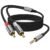 RCA to 3.5mm Cable 3.3FT, 3.5mm Male to 2RCA Male Stereo Y Splitter HiFi Sound Audio Cord Connects a Smartphone, Tablet, HDTV.