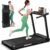 Foldable Treadmills for Home, 3.0HP Walking pad Treadmill with Handle Bar, Portable Electric Treadmill with Handles, 12 Preset Programs, LED Display and 300 lbs Capacity