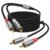 2RCA Audio Cable 3.3FT, 2RCA Male to 2RCA Male Stereo Audio RCA Cables, Dual Shielded Hi-Fi Stereo Cord with Gold Plated Connectors for Home Theater, Subwoofer, Amplifier, Receiver, Speaker.