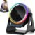 Wireless Induction Speaker, 5-in-1 Bluetooth 5.3 Phone Stand with 360° Rotation & RGB Ambient Light – Cool Tech Gadgets Gifts for Men Women Dad Mom – Compatible iPhone/Android/iPad/Samsung (Black)