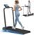 Cardirun Foldable Treadmill with Incline, Compact Walking Pad Treadmill with Safety Handle Bar, 3.0HP Quiet Under Desk Treadmills for Home/Office, 350 LBS Capacity, APP & Remote Control, Black