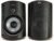 Polk Audio Atrium 4 Weatherproof Outdoor Speakers with Powerful Bass (Pair, Black), All-Weather Durability, Broad Sound Coverage, Speed-Lock Mounting System